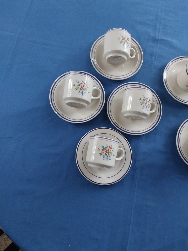 8 tane fincan vintage Lyunns - Görsel 3