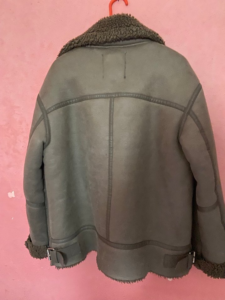 Gri Kürklü Kadın Ceket - Görsel 2