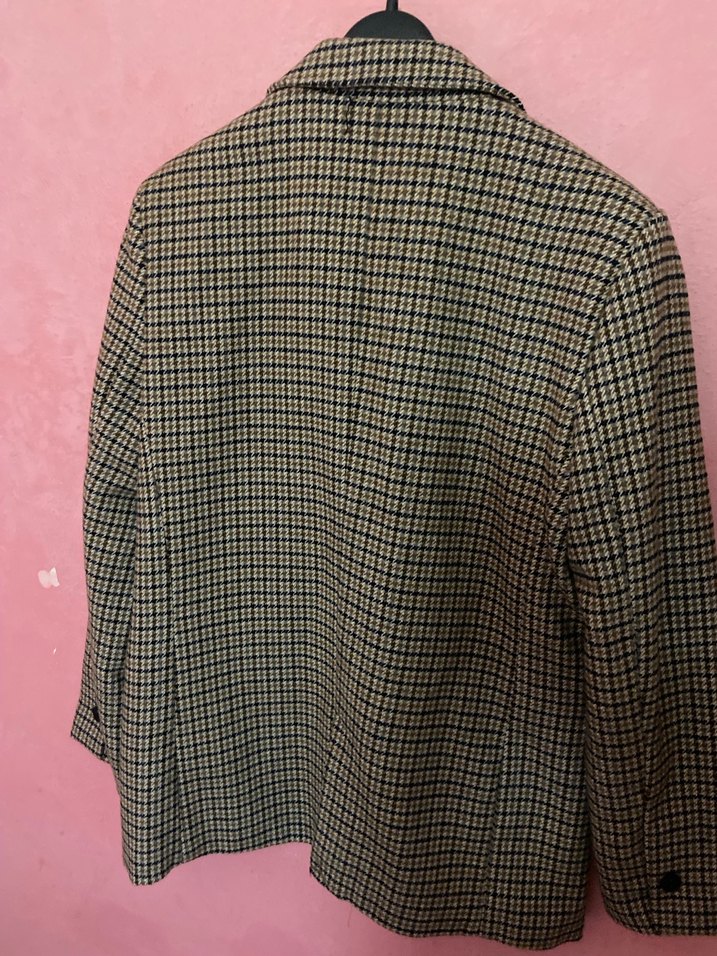 Kahverengi Ekose Kadın MBlazer Ceket - Görsel 2