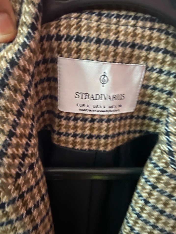 Kahverengi Ekose Kadın MBlazer Ceket - Görsel 3