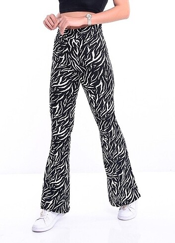 Zebra desen ispanyol paça tayt 