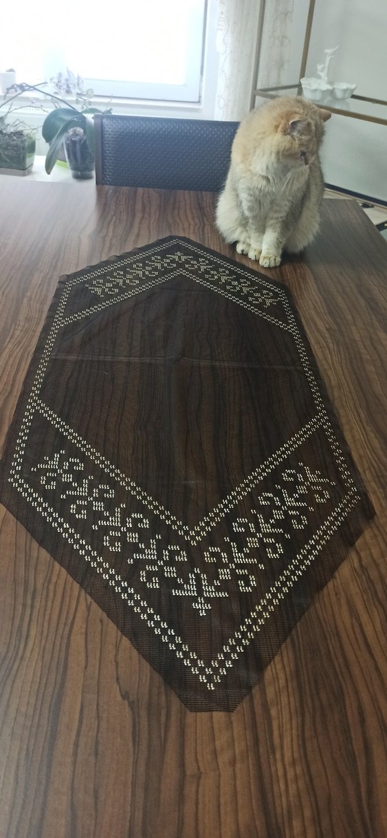 Tel kırma Masa Örtüsü 3 parça - Görsel 4