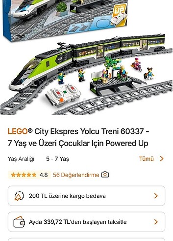 Kutulu lego yolcu treni