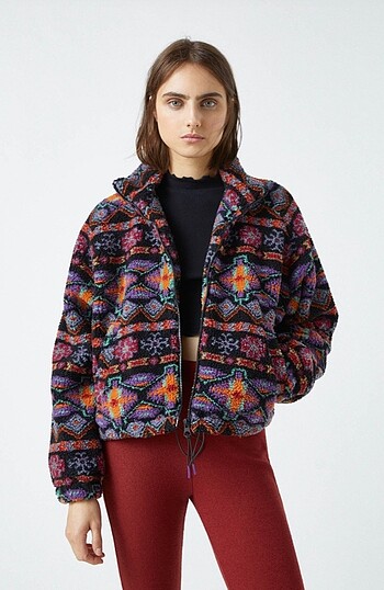 Pull & bear etnik desenli ceket