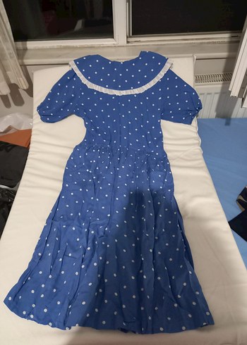 Mavi Puantiyeli Elbise - Görsel 2