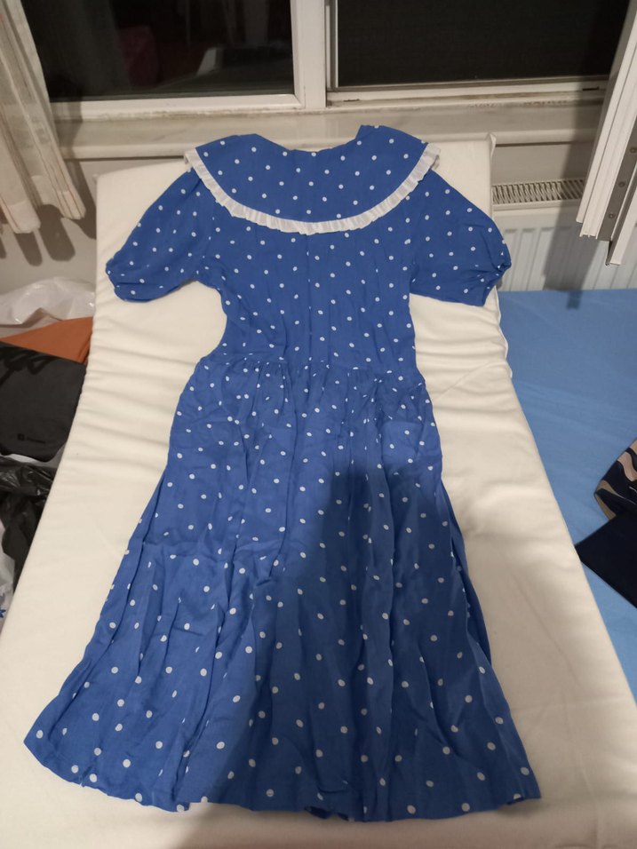 Mavi Puantiyeli Elbise - Görsel 2