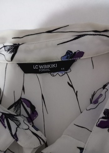 Desenli Uzun Kollu Kadın Gömlek - Görsel 4