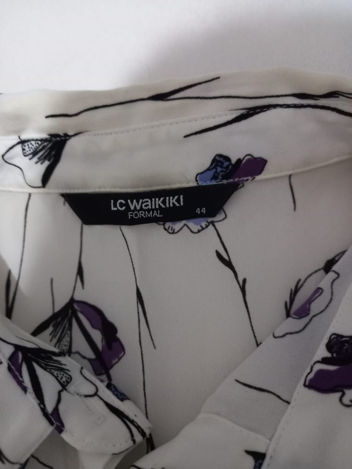 Desenli Uzun Kollu Kadın Gömlek - Görsel 4