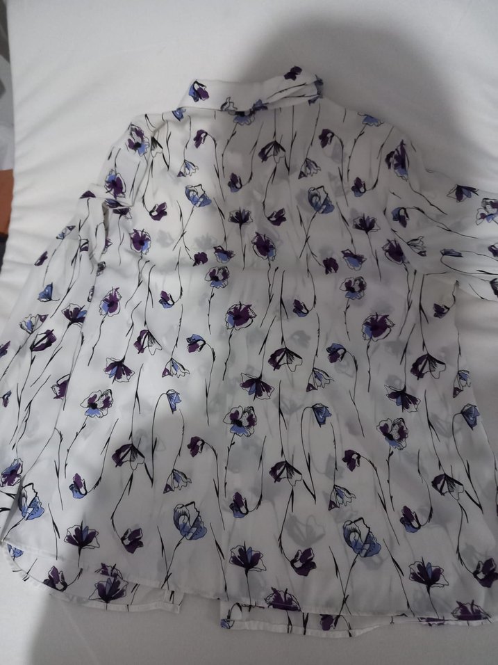 Desenli Uzun Kollu Kadın Gömlek - Görsel 2