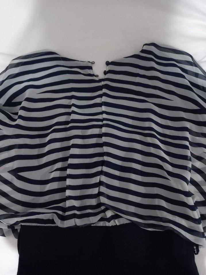 Düğmeli, Uzun Kollu Kadın Ofis Elbisesi - Görsel 2