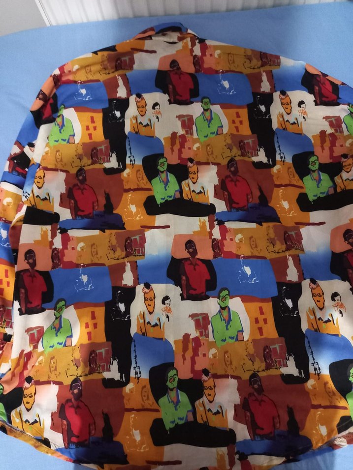 Renkli Baskılı Kadın Gömlek - Görsel 2