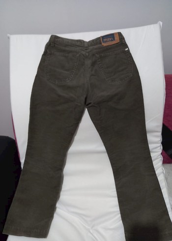 Gri Rahat Kesim Kadife Denim Erkek Pantolon - Görsel 2