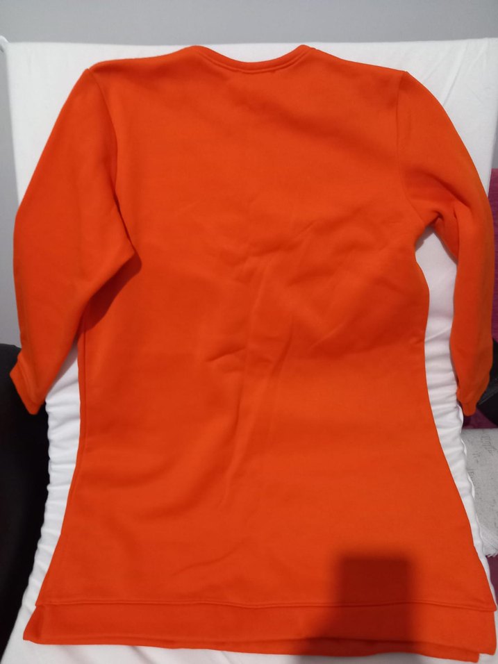 Turuncu Kadın Sweatshirt Tunik Uzun Kollu - Görsel 2
