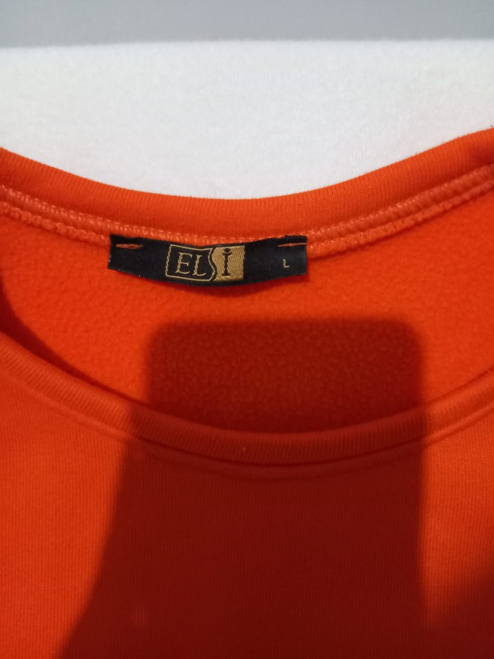 Turuncu Kadın Sweatshirt Tunik Uzun Kollu - Görsel 4