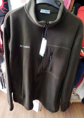 Columbia Erkek Fermuarlı Kahverengi Polar Sweatshirt - Görsel 3