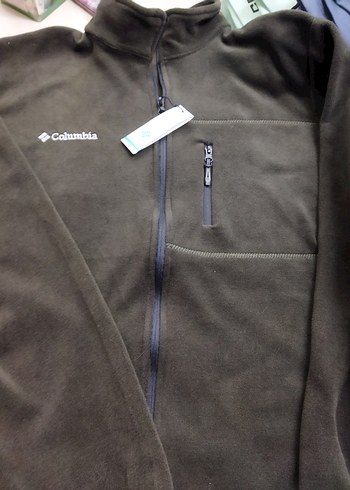 Columbia Erkek Fermuarlı Kahverengi Polar Sweatshirt - Görsel 2