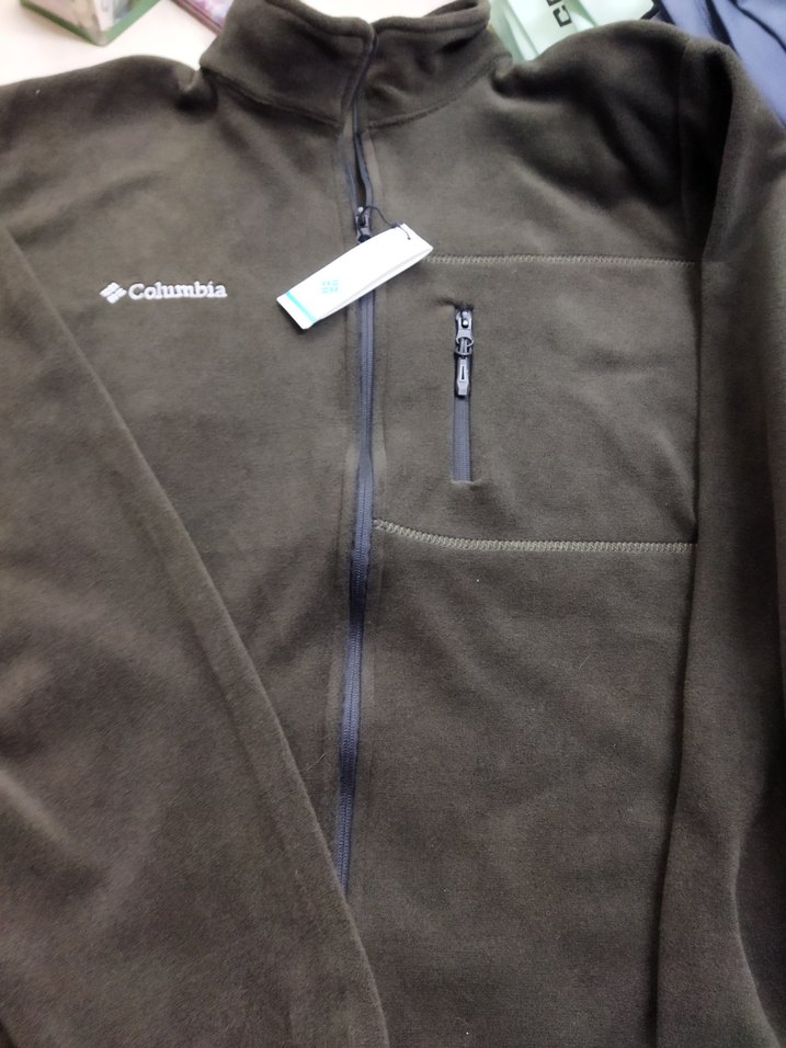 Columbia Erkek Fermuarlı Kahverengi Polar Sweatshirt - Görsel 2