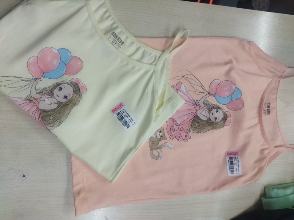 Kız Çocuk Baskılı Askılı atlet - Görsel 2