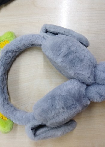 Pastel Renkli Peluş Tavşan Kulaklık - Görsel 5