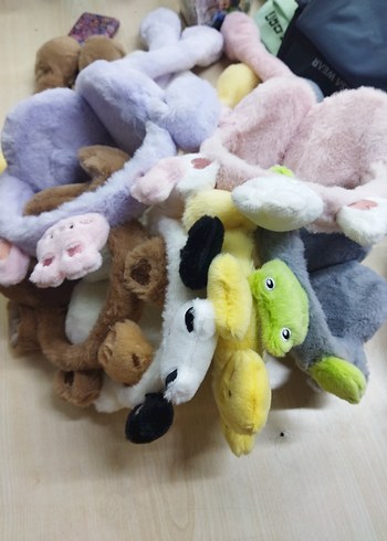 Pastel Renkli Peluş Tavşan Kulaklık - Görsel 3