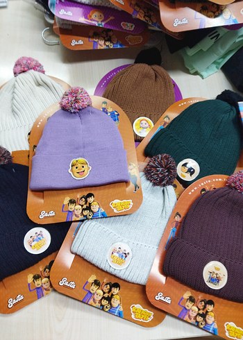 Mor Renkli Örgü çocuk Bere - Görsel 2