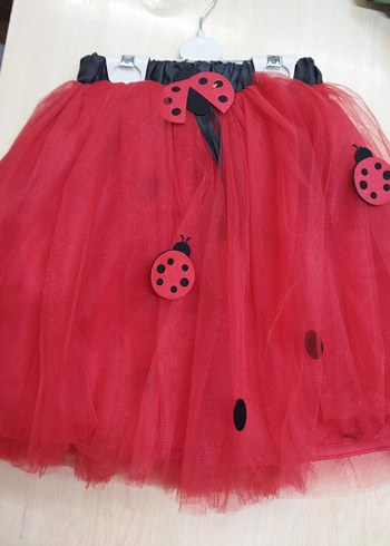 Kız Çocuk Kırmızı tütü Etek - Görsel 3