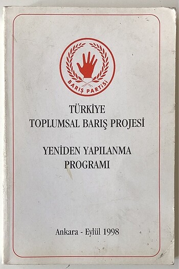 TÜRKİYE TOPLUMSAL BARIŞ PROJESİ - ALİ HAYDAR VEZİROĞLU