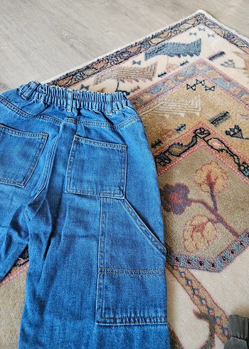 Gri Erkek Çocuk Bol Kesim Denim Pantolon - Görsel 2