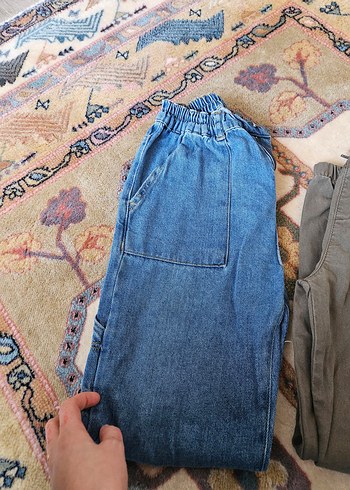 Gri Erkek Çocuk Bol Kesim Denim Pantolon - Görsel 5