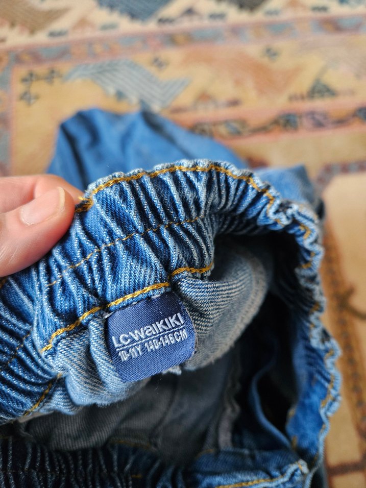 Gri Erkek Çocuk Bol Kesim Denim Pantolon - Görsel 3