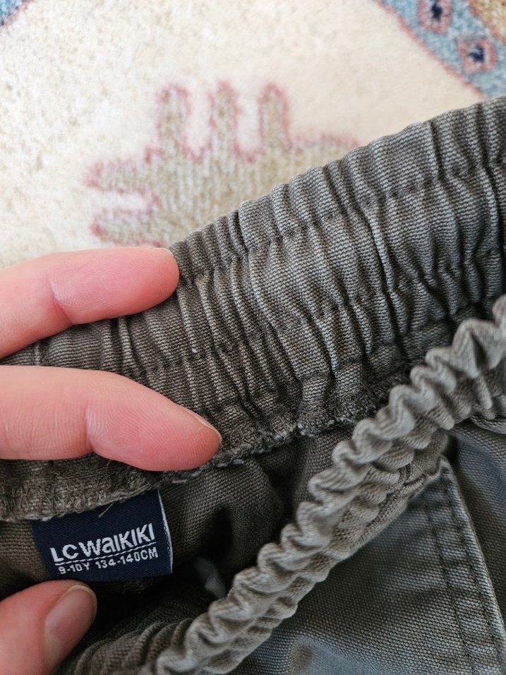 Gri Erkek Çocuk Bol Kesim Denim Pantolon - Görsel 4