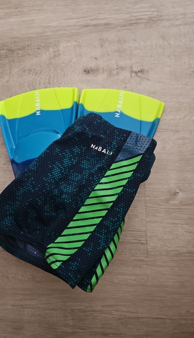 Erkek Mavi Kauçuk yüzücü palet ve mayo orjinal ürün - Görsel 4