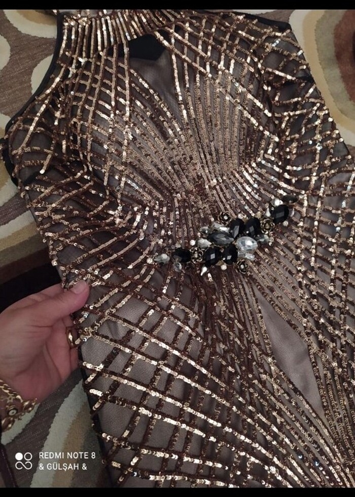 Kadin pul payet abiye - Görsel 3