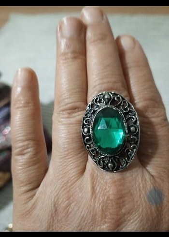 Renkli Taşlı Bohem Kadın Yüzük Seti - Görsel 4