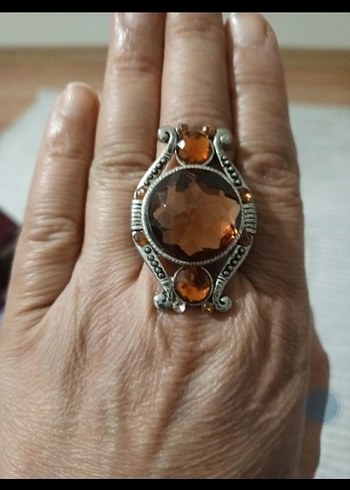 Renkli Taşlı Bohem Kadın Yüzük Seti - Görsel 3