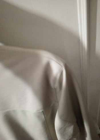 Bej Erkek Fermuarlı derı Yüksek Yakalı mont Ceket - Görsel 4