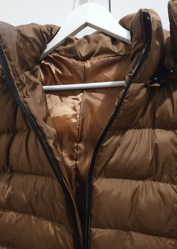 Kahverengi Kadın Kışlık Kürklü Mont - Görsel 5