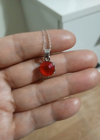 Kırmızı Nakışlı Mini Boncuklu Gunus kupe Küpe - Görsel 2