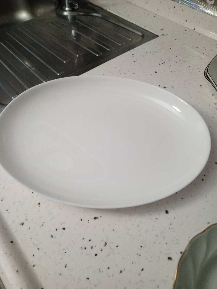 Beyaz Oval Servis Tabağı - Görsel 2