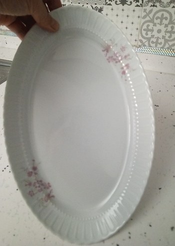 Desenli Oval Tabak - Görsel 5