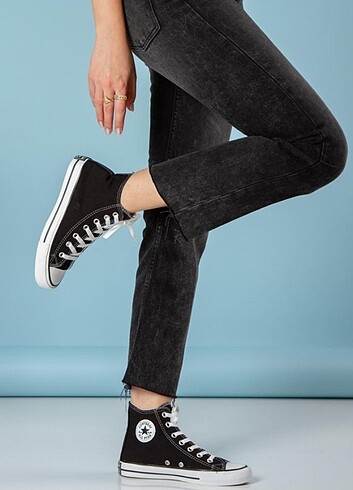 Klasik Converse uzun siyah 