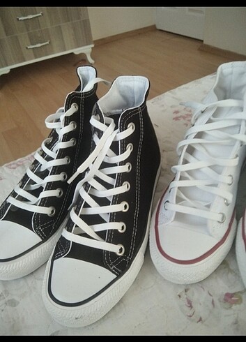 39 Beden Klasik Converse uzun siyah 