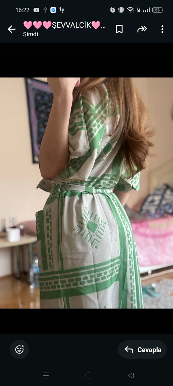 KİMONA ŞORT TAKIM L BEDEN - Görsel 5