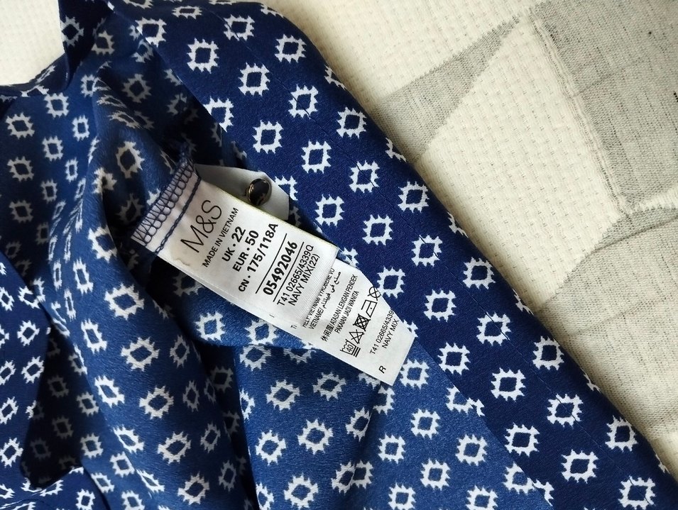 MARKS & SPENCER BLUZ 50 BEDEN - Görsel 3