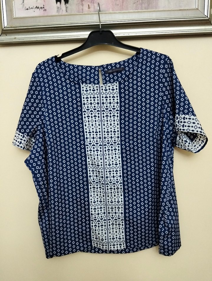 MARKS & SPENCER BLUZ 50 BEDEN - Görsel 2