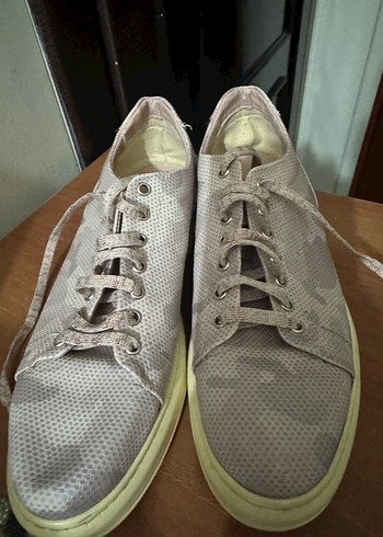 Pembe Yılan Desenli Kadın Spor Ayakkabı - Görsel 2