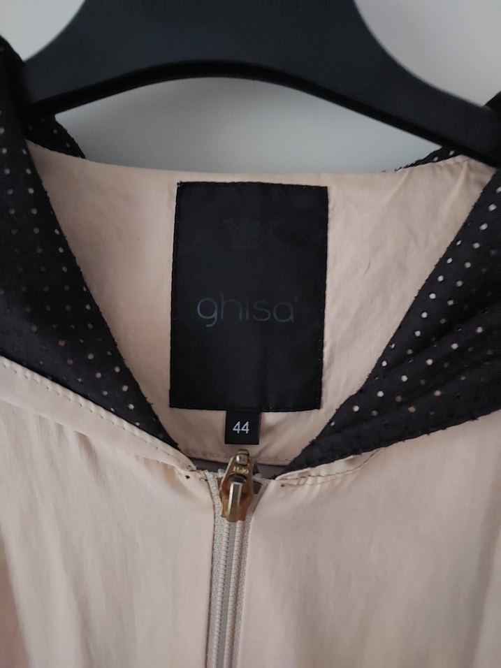 Bej Uzun Kadın Yağmurluk Notch Yaka Ghisa marka - Görsel 2