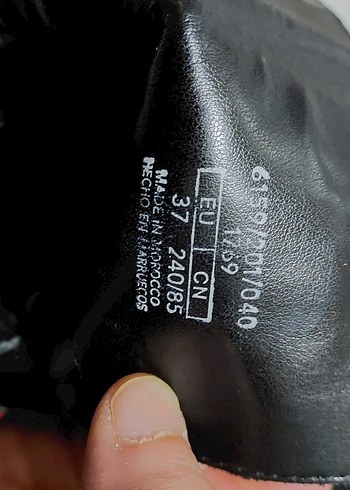 ZARA Tokalı Siyah Deri Gotik Kadın Bot - Görsel 10