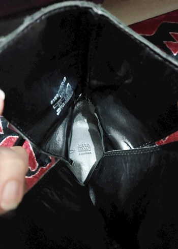 ZARA Tokalı Siyah Deri Gotik Kadın Bot - Görsel 9