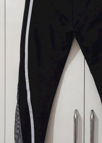 Siyah Kadın Rahat Kesim Eşofman Altı - Görsel 8